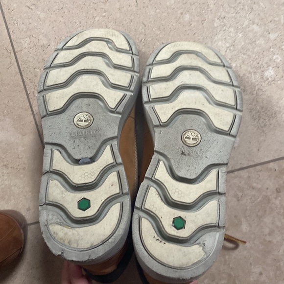 Timberland Yellow Nubuck Leather Ankle Boots Sinter Heavy Duty Lightweight - Picture 7 of 8